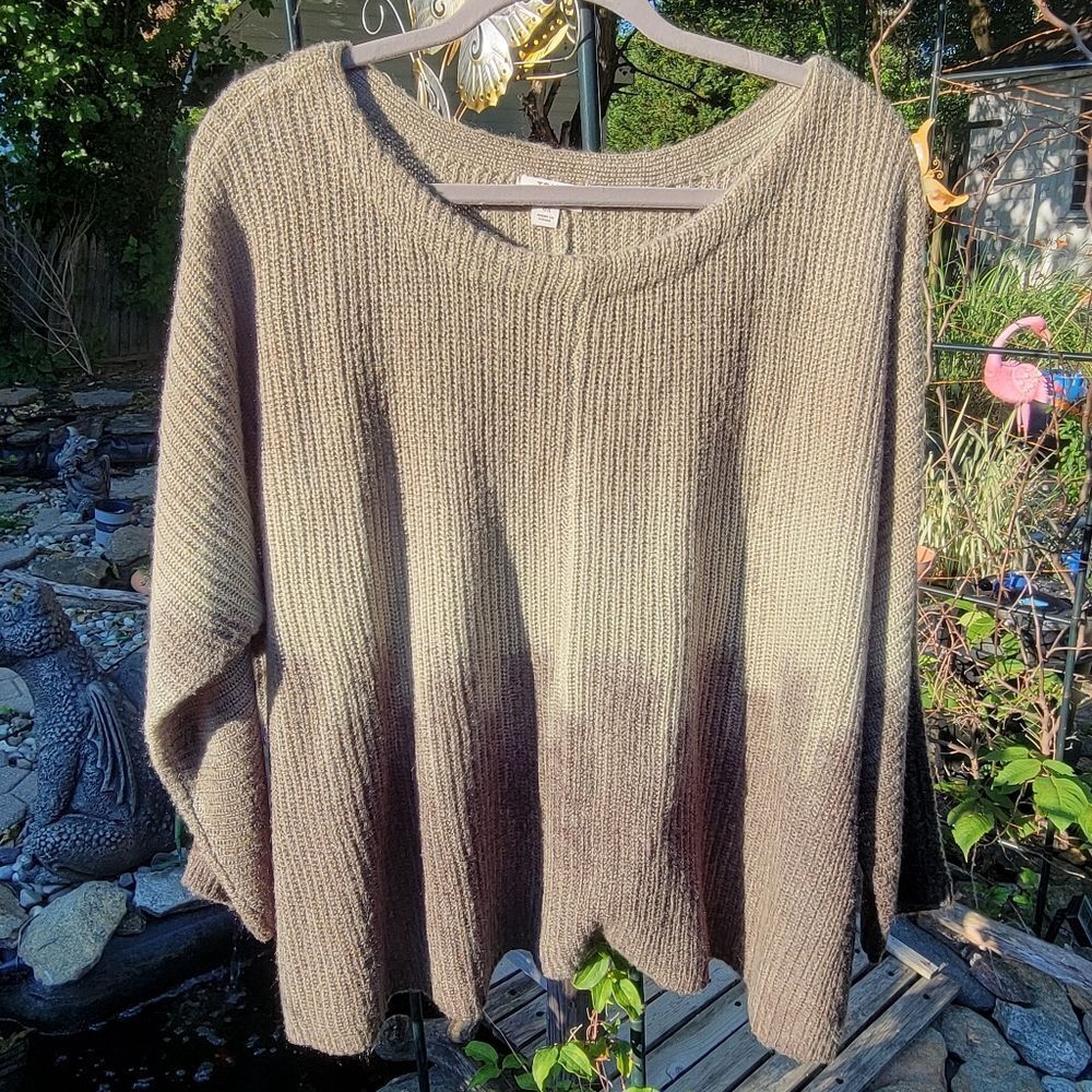 2‎ Toned Green Ribbed Sweater